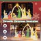 7 Pieces Lighted Nativity Scene with 310 Warm White LED Lights